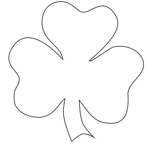 Free Printable Shamrock Coloring Pages